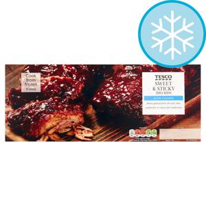 Tesco Sweet and Sticky BBQ Rib Rack 450g