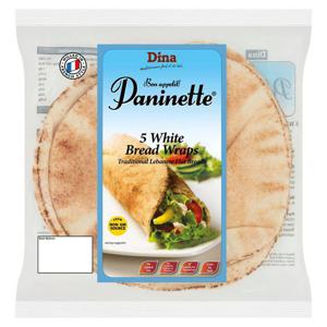 Dina Paninette White Bread Wraps