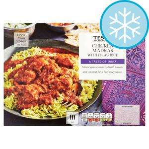 Tesco Chicken Madras With Pilau Rice 400G