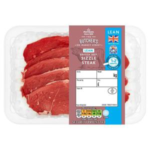 Morrisons British Beef Sizzle Steak