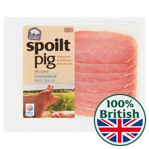 Spoiltpig Unsmoked Dry Cured Back Bacon Rashers