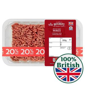 Morrisons British Minced Beef 20% Fat