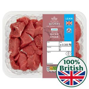 Morrisons British Lean Diced Casserole Steak