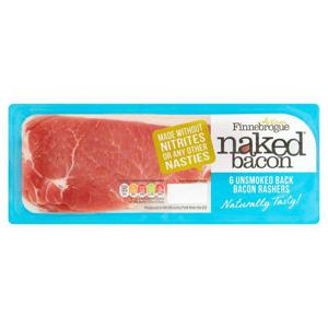 Finnebrogue Artisan Naked Bacon 6 Unsmoked Rashers