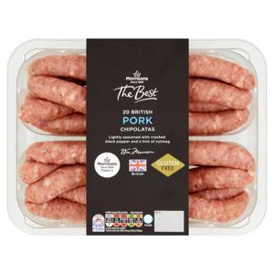 Morrisons The Best 20 Pork Chipolatas