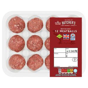 Morrisons 12 Beef Meatballs