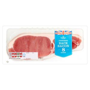 Morrisons Unsmoked British Back Bacon Rashers