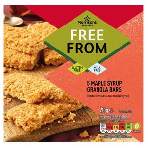 Morrisons Free From Maple Syrup Granola Bars