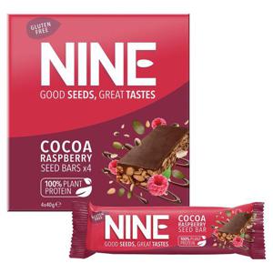 Nine Cocoa Raspberry Seed Bars