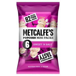 Metcalfe's skinny Sweet 'n Salt Multipack Popcorn x6