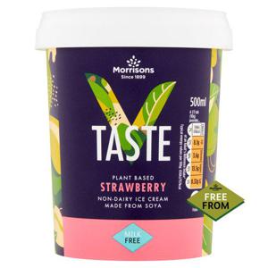 Morrisons V Taste Free From Strawberry Ice Cream (Made from Soya)