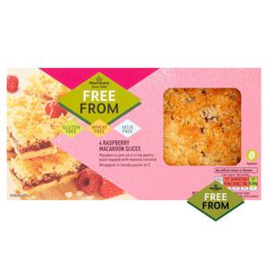 Morrisons Free From Raspberry Macaroon Slices