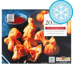 Tesco 20 Sweet & Sour Vegetable Wontons 300G