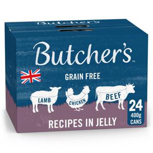 Butcher's Recipes in Jelly Dog Food Tins 24x400g