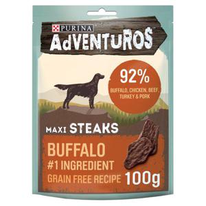 Adventuros Dog Treat Maxi Steaks Wild Buffalo