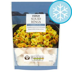 Tesco Raw Squid Rings 300G