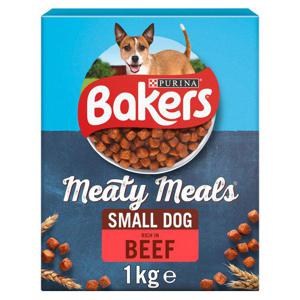 Bakers Meaty Meals Adult Small Dry Dog Food Beef