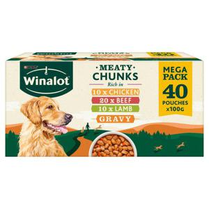 Winalot Dog Food Pouches Mixed in Gravy