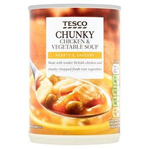 TESCO CHUNKY CHICKEN & VEG SOUP 400G