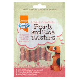 Good Boy Pork & Hide Twister Dog Treats