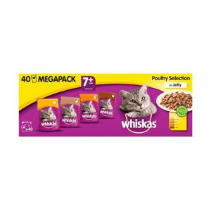 Whiskas 7+ Years Poultry Selection In Jelly 40 Mega Pack