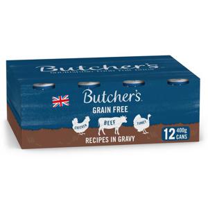 Butcher's Recipes in Gravy Dog Food Tins 12x400g