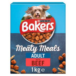 Bakers Meaty Meals Adult Dry Dog Food Beef