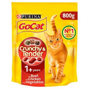 Go-Cat Crunchy & Tender Dry Cat Food Beef