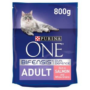 Purina ONE Adult Dry Cat Food Salmon & Wholegrain