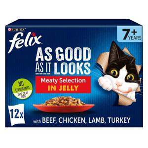 Felix As Good As It Looks 7+ Cat Food Meat