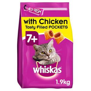 Whiskas Senior 7+ Complete Dry Cat Food with Chicken