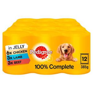 Pedigree Wet Dog Food Tins Mixed Selection in Jelly