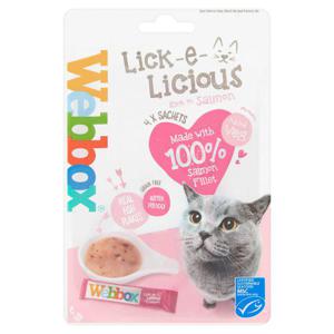 Webbox Lick-E-Licious Rich In Salmon 4 Sachets