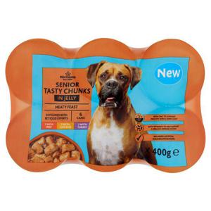 Morrisons Senior Dog Food Meat Chunks In Jelly