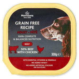 Morrisons Premium Pate With Beef & Chicken For Adult Dogs