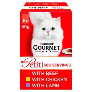 Gourmet Mon Petit Cat Food Pouches Meat