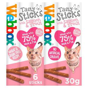 Webbox Cats Delight 6 Tasty Sticks with Salmon & Trout