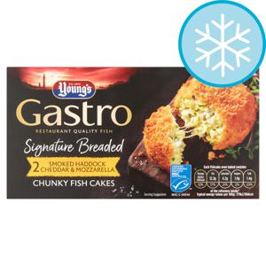 Youngs Gastro 2 Smoked Haddock Chunky Fish Cakes 270G