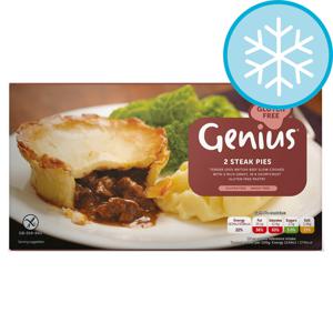 Genius Gluten Free 2 Steak Pies 320G