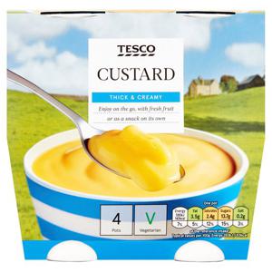 Tesco R.TescoE. Custard 4X150g