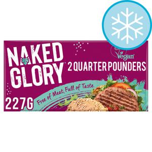 Naked Glory 2 Vegan Quarter Pounders 227G