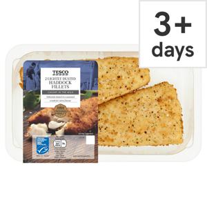 Tesco Lightly Dusted Haddock Fillets 255G