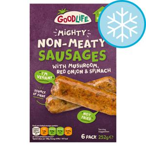 Goodlife Mighty Non Meaty Sausages 6 Pack 252G