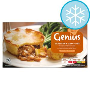 Genius Gluten Free Chicken & Gravy Pies 320G