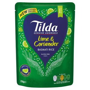 Tilda Steamed Lime & Coriander Basmati Rice 250G