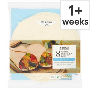 Tesco 8 Plain Tortilla Wraps