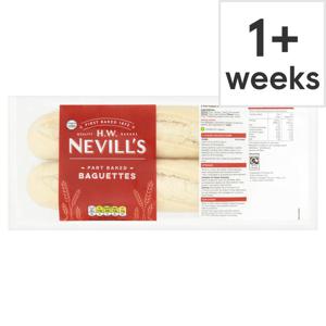 H.w. Nevill's Part Baked Baguette 2 Pack