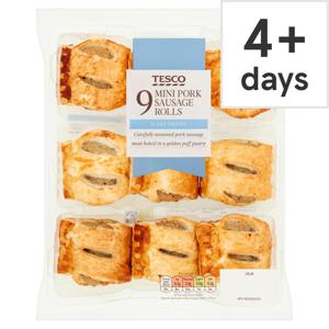 Tesco 9 Mini Sausage Rolls 270G