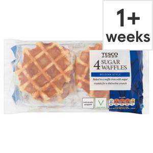 Tesco Sugar Waffles X4