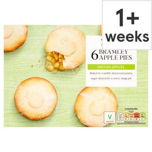 TESCO BRAMLEY APPLE PIES 6 PACK